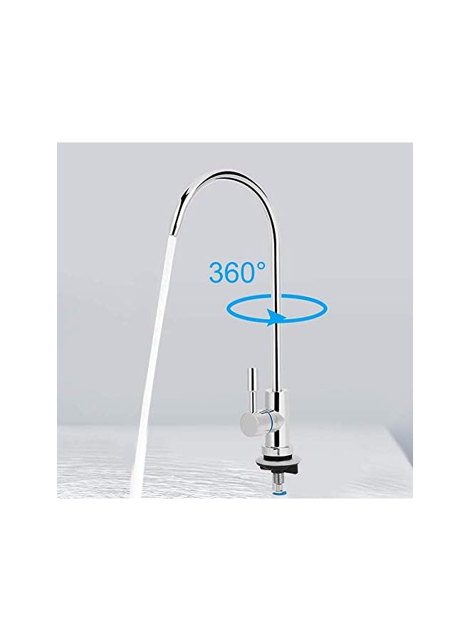 Water Faucet, Mini Swan Neck Drinking Water Filter Tap Reverse Osmosis Purifier Filtration Drinking Water Filter Faucet - Image 4