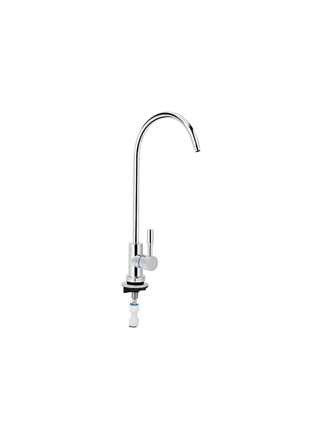 Water Faucet, Mini Swan Neck Drinking Water Filter Tap Reverse Osmosis Purifier Filtration Drinking Water Filter Faucet - Image 1