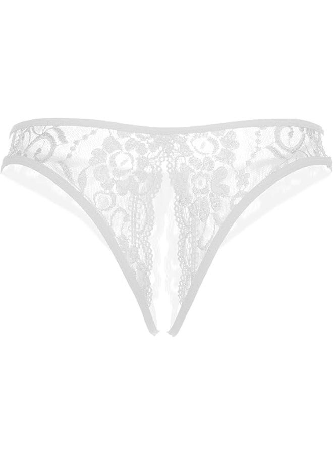 Hanady Sexy Women's Lace Floral Lingerie with Elegant Bow in the Middle - Distinctive Feminine Underwear Hn 8027 - Image 1