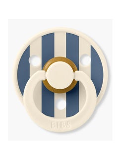 Baby Bibs 2 Pack Colour Pin Latex S2 - Ivory Steel Blue  - Image 2