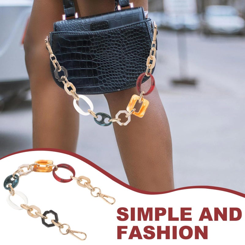 STOBOK Bag Chain Handbags Chain Strap for Purse Wallet Handle Bag Strap Purse Chain Bag DIY Chain Wallet Chain Bag Decorative Chain Bag Making Supply Wallet Strap Tote Bag Acrylic Alloy - Image 2