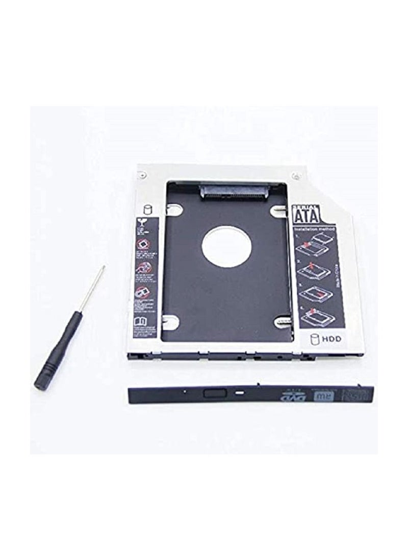 ماركة غير محددة كادي لاب توب جراب محرك أقراص ثابتة  لتحويل دي في دي الاب توب الي هاردSATA 2nd HDD HD لجهاز الكمبيوتر المحمول العالمي CD / DVD-ROM مقاس 9.5 ملم 