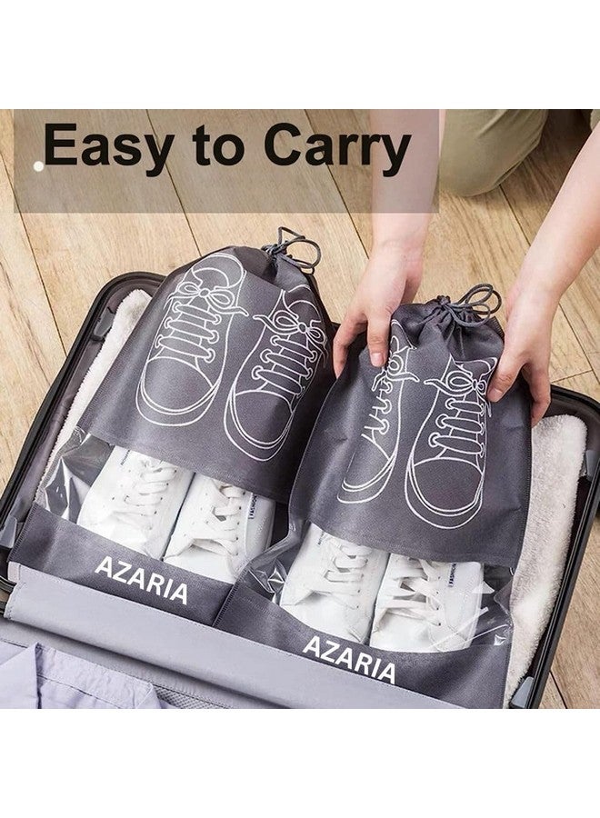 Azaria Shoe Bag for Travel & Storage 5Pcs Shoe Bags Pouches Travel | Shoe Cover for Travelling | Travel Organizer for Women & Men | Shoes Cover Bag |Travel Accessories Shoe Organizer (5 pcs Shoe Bag) - Image 2
