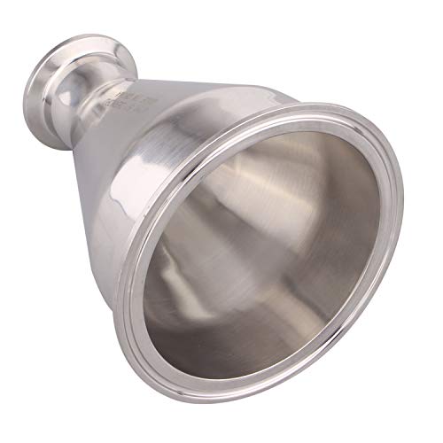 DERNORD Sanitary Fitting Reducer Fitting SUS304 Tri Clamp Ferrule Style 4" Tube OD to 1-1/2" Tube OD - Image 4