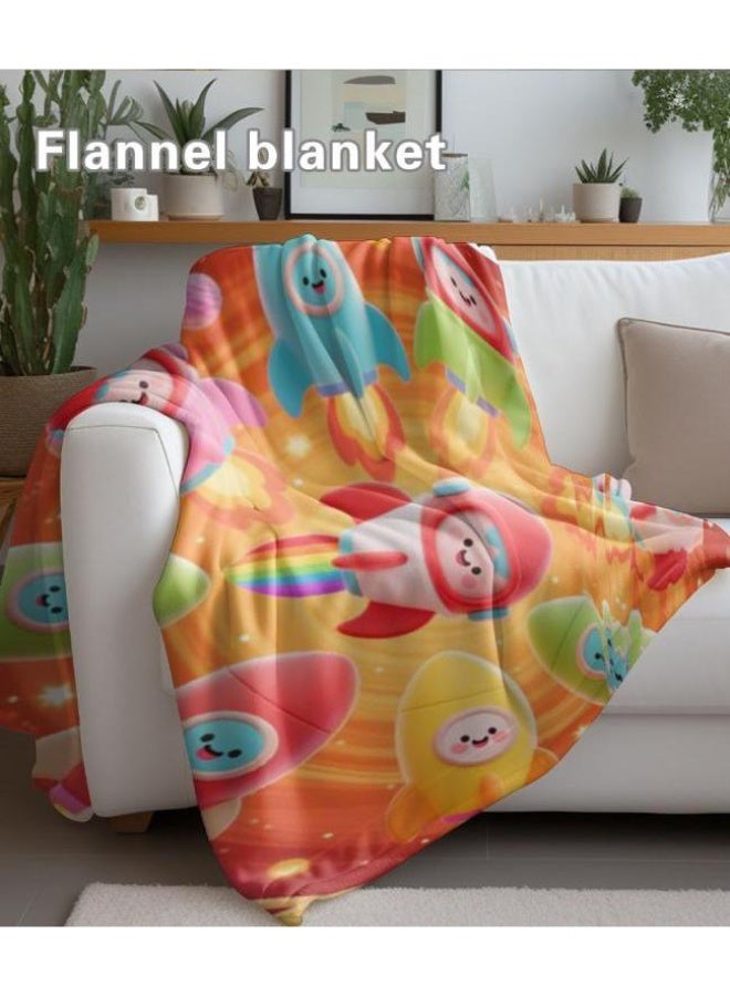 general Wisdom Fairy (latest) flannel thin blanket (warm and comfortable, suitable for sleep, game use, dust and sandproof) 150cm*200cm - 96 - Image 4