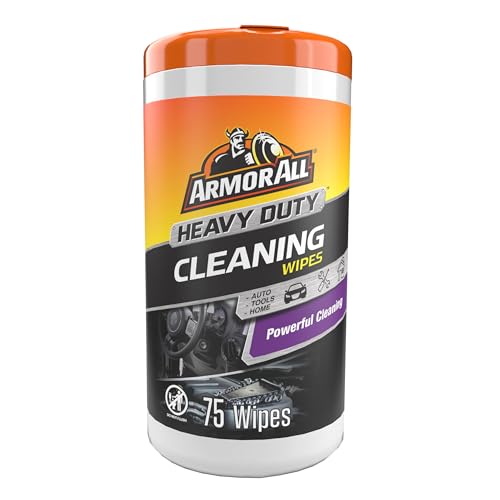 Armor All Heavy Duty Cleaning Wipes, Disposable Car Wipes (75 Count) - Image 1