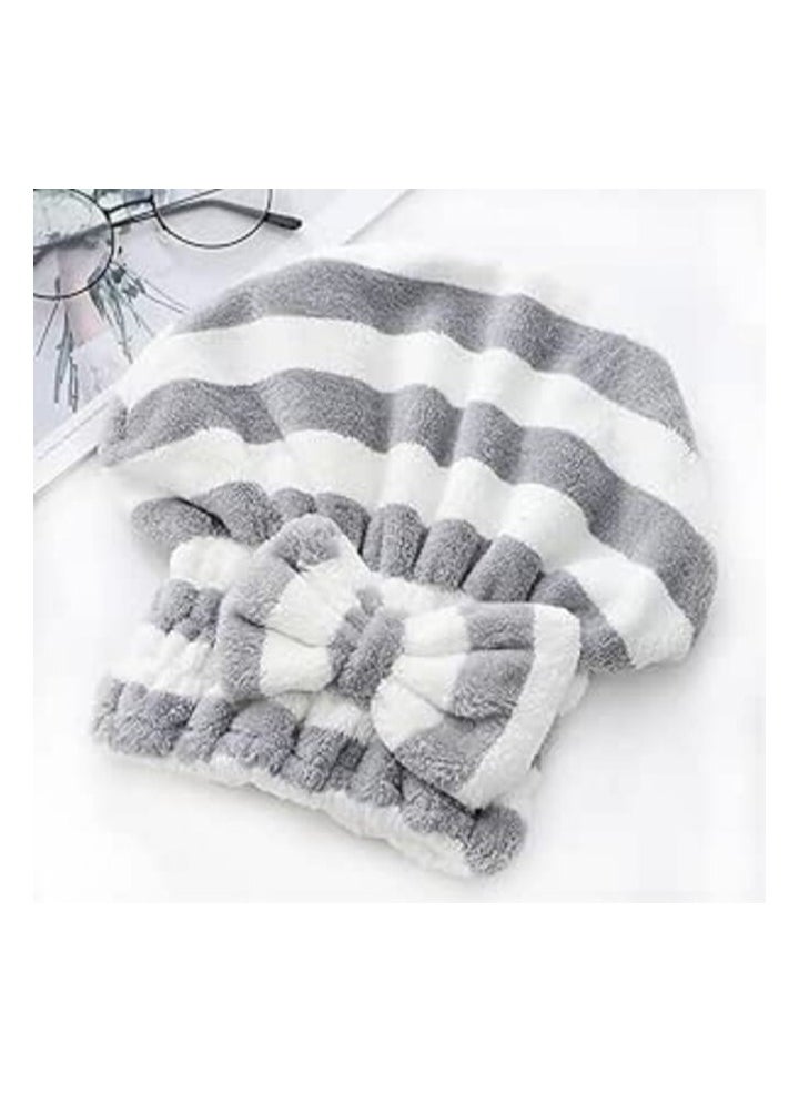 MIRFA Microfiber Hair Drying Towel Cap  - Image 1