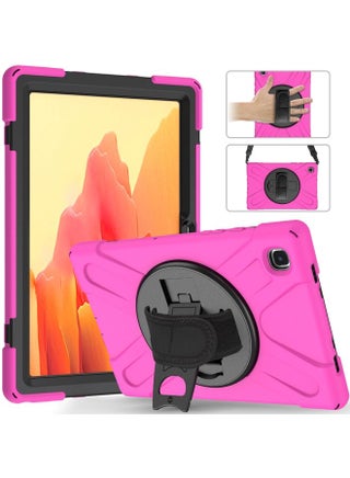 Case Cover For Samsung Galaxy Tab A7 10.4 2020 T500 / T505 Shockproof Colorful Silicone + PC Protective Case with Holder & Shoulder Strap & Hand Strap Rose Red - pzsku/ZE0F4E37027CEF6B73588Z/45/_/1708993262/16b1cdeb-cdf4-4008-a02e-9b2d12df1781