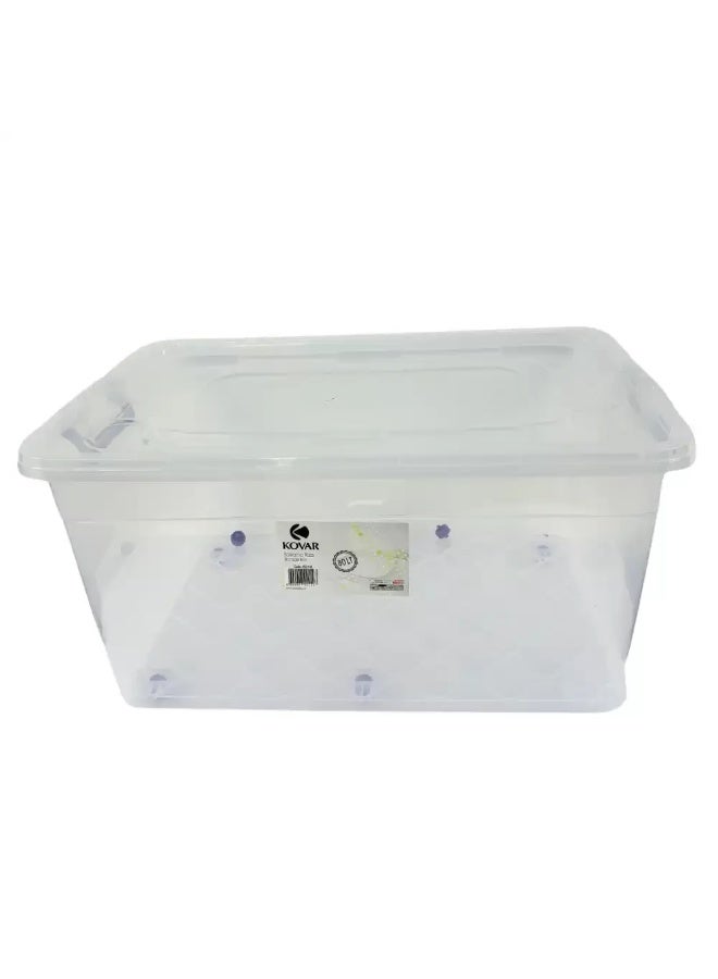 kovar Kovar Premium Storage Box 80Ltr With Lockable Lid And Wheels  - Image 2