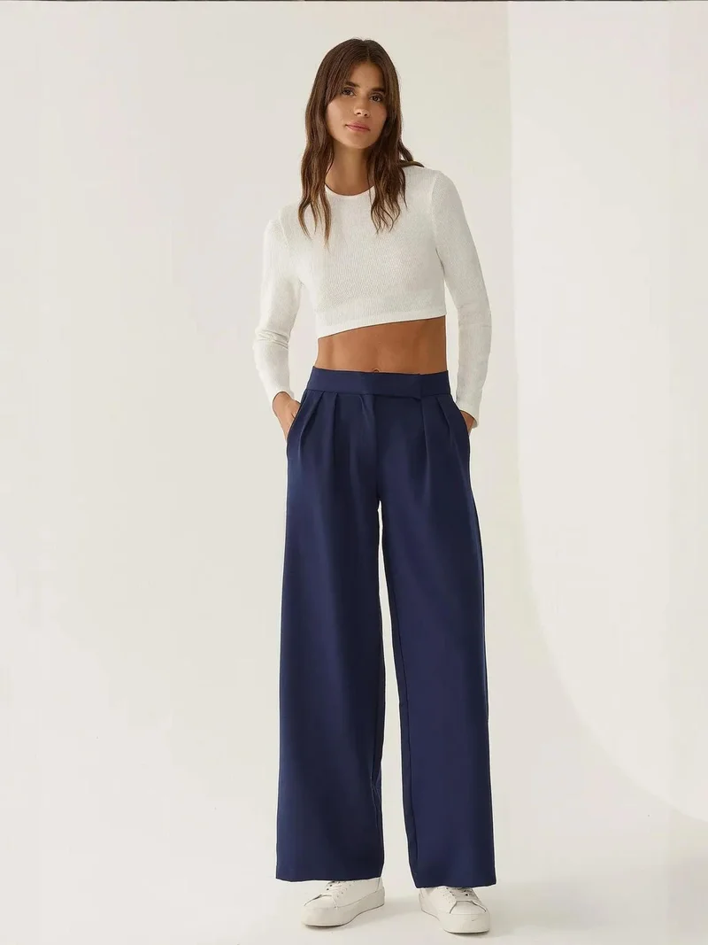 High Waist Wide Leg Pants