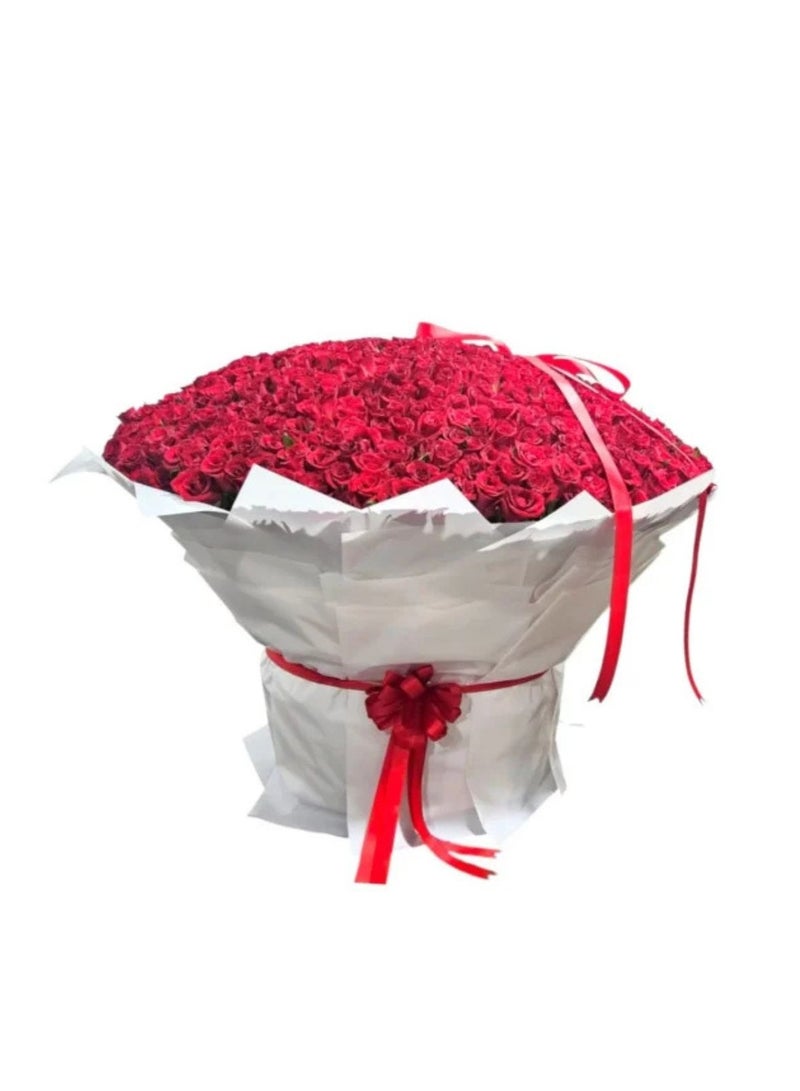 BYYU 651 Fresh Red Roses Floral Tray