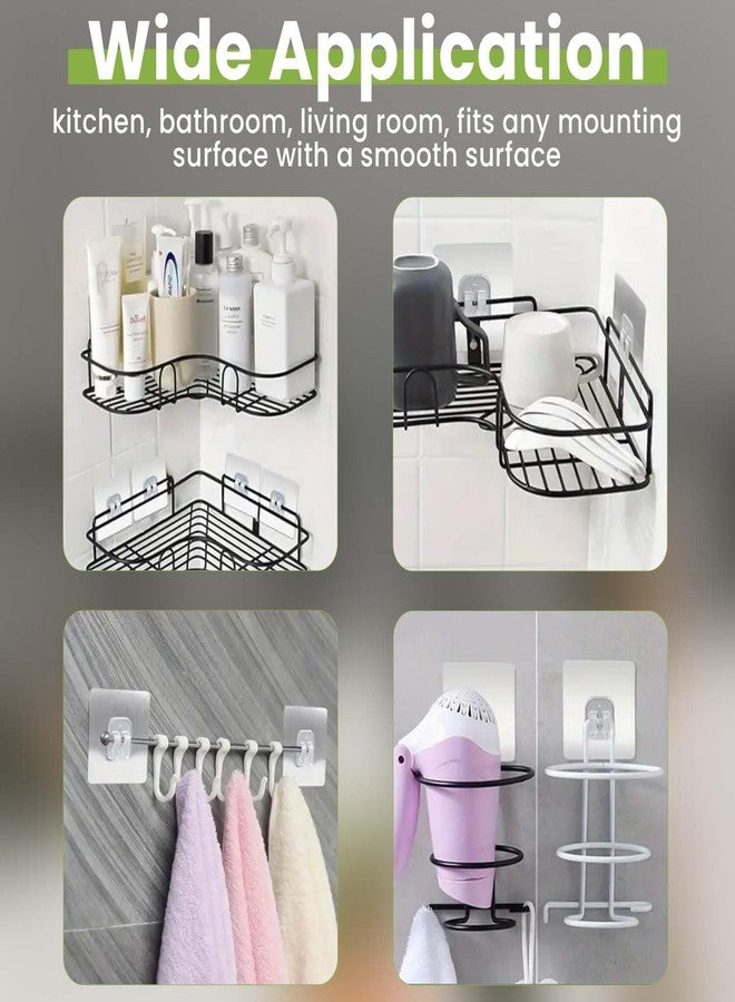 Homeaura Magic Sticker - Strong Self Adhesive Wall Mount for Kitchen Hanging Racks, Tissue & Towel Holder, Stainless Steel, Transparent (Pack of 8, 7x7 cm) - Image 3