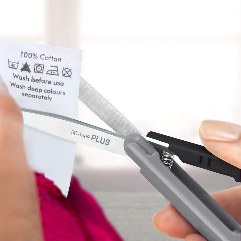 Plus Pen Style Non-Stick Compact TSA Twiggy Scissors with Cover, Charcoal - Image 4