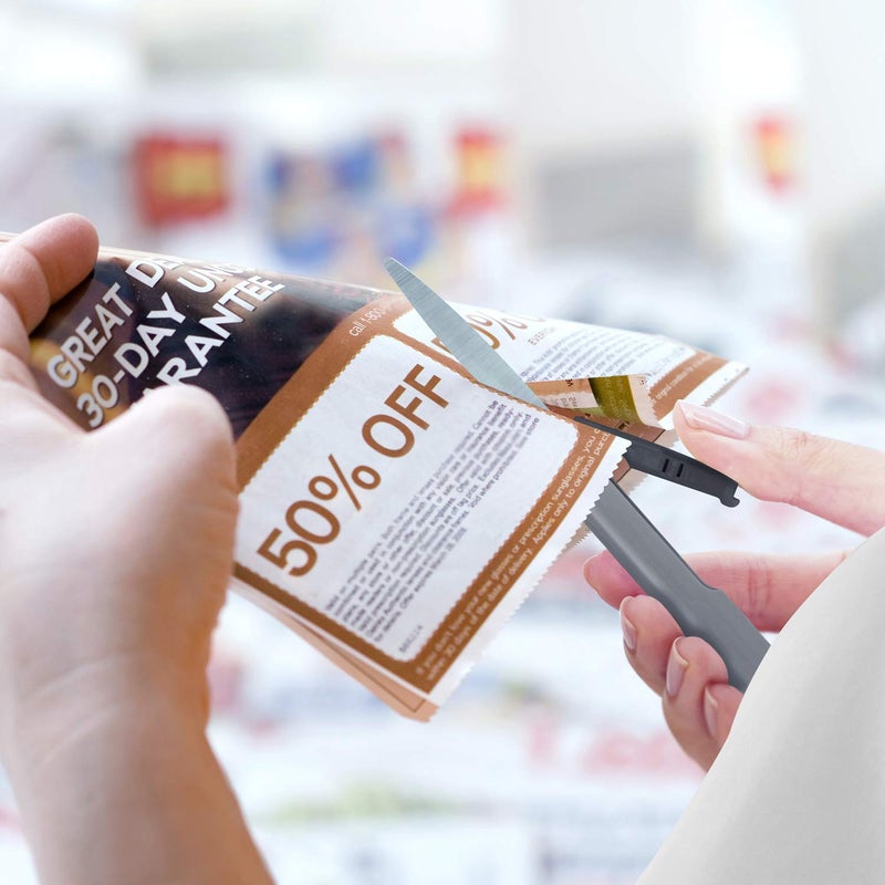 Plus Pen Style Non-Stick Compact TSA Twiggy Scissors with Cover, Charcoal - Image 5