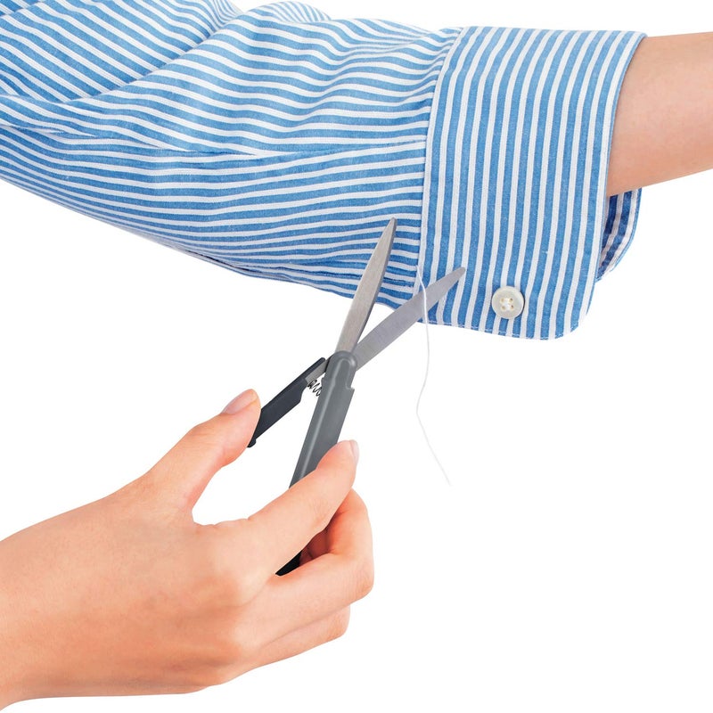 Plus Pen Style Non-Stick Compact TSA Twiggy Scissors with Cover, Charcoal - Image 3