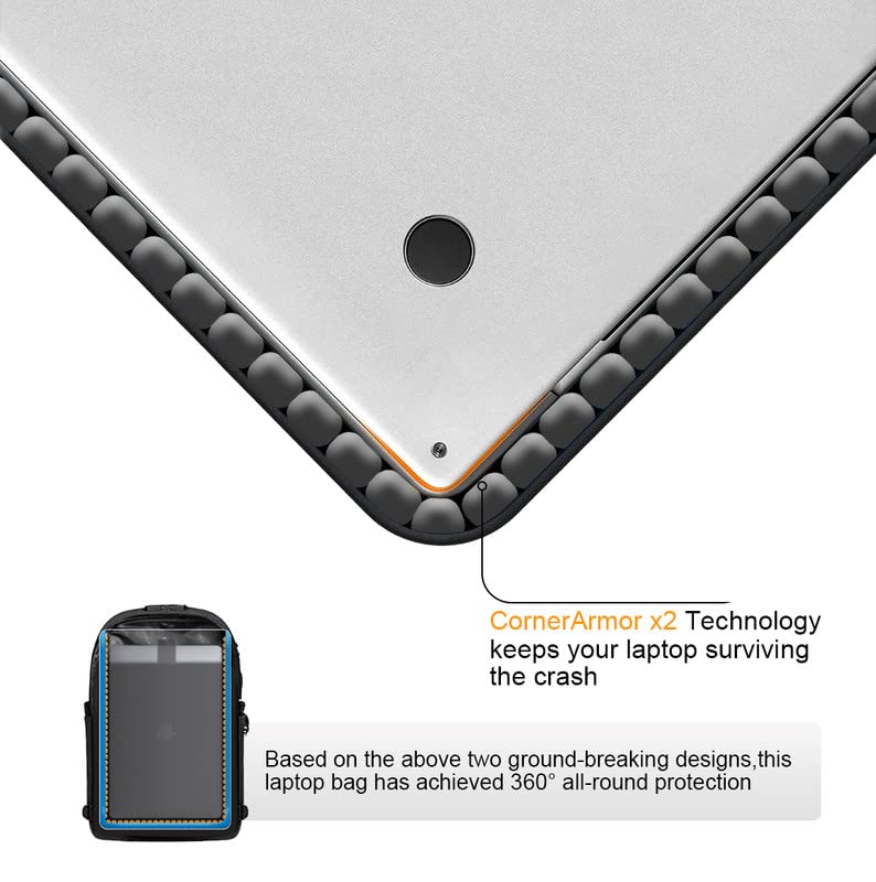 Tzowla Travel Laptop Backpack Water Resistant Anti-Theft Bag With Usb Charging Port And Lock 15.6 Inch Computer Business Backpacks For Women Men Work College Gift Casual Daypack - Image 3