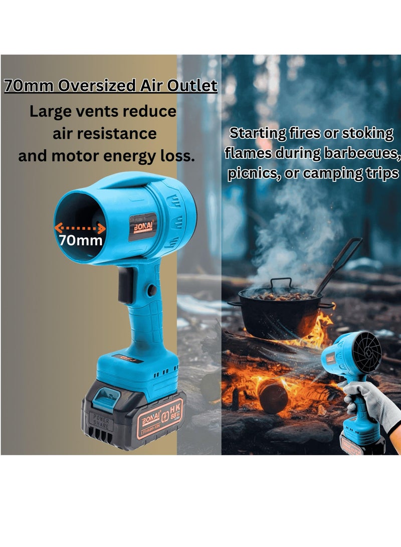 Bonai Jet Dry Blower BN-HK59 – Cordless, Dual-Speed Power for Indoor & Outdoor Cleaning - Image 2