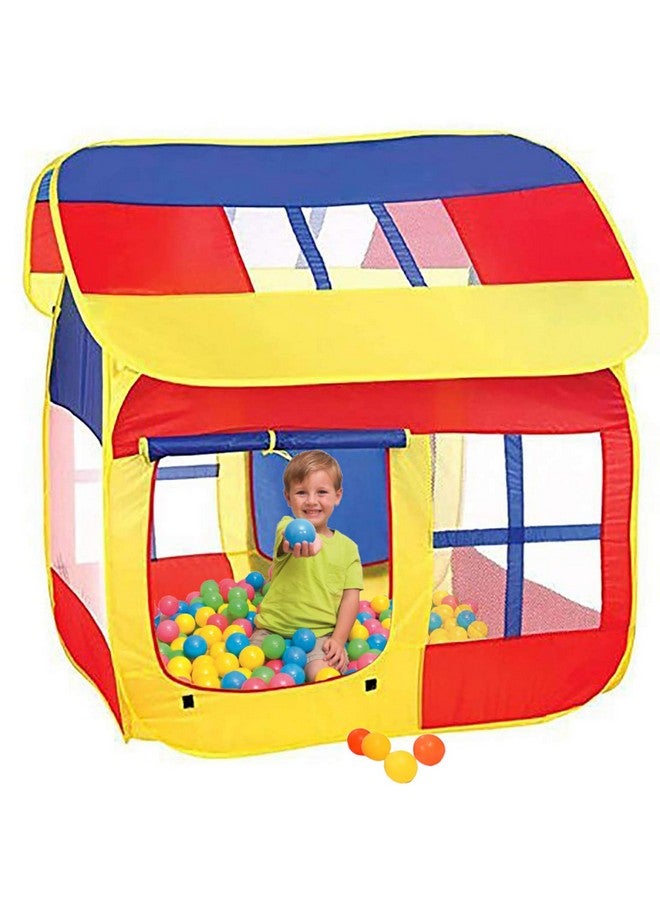 Webby Kid's Style Play Theme Theme Tent House with 10 Balls - Multicolor for 3 to 12 Year Kids - Image 1
