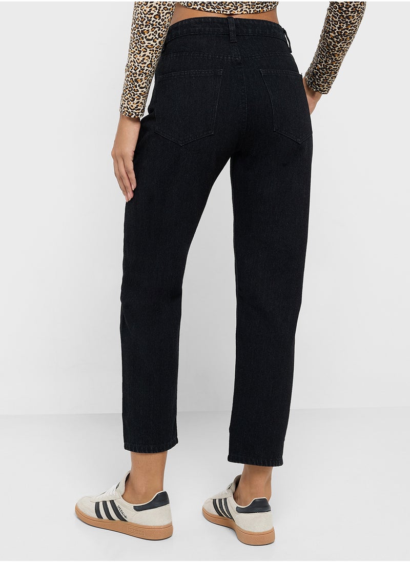 Ginger High Rise Staight Fit Jeans  - Image 3