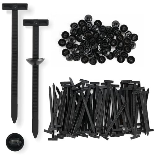 Xfopz 50Pcs Universal PP Cable Tie Buckles - Heavy Duty Snap-Fit Fastening Clips for Car Repairs, Bumper Clips,Car Strap Style Zip Ties Kit - Image 1