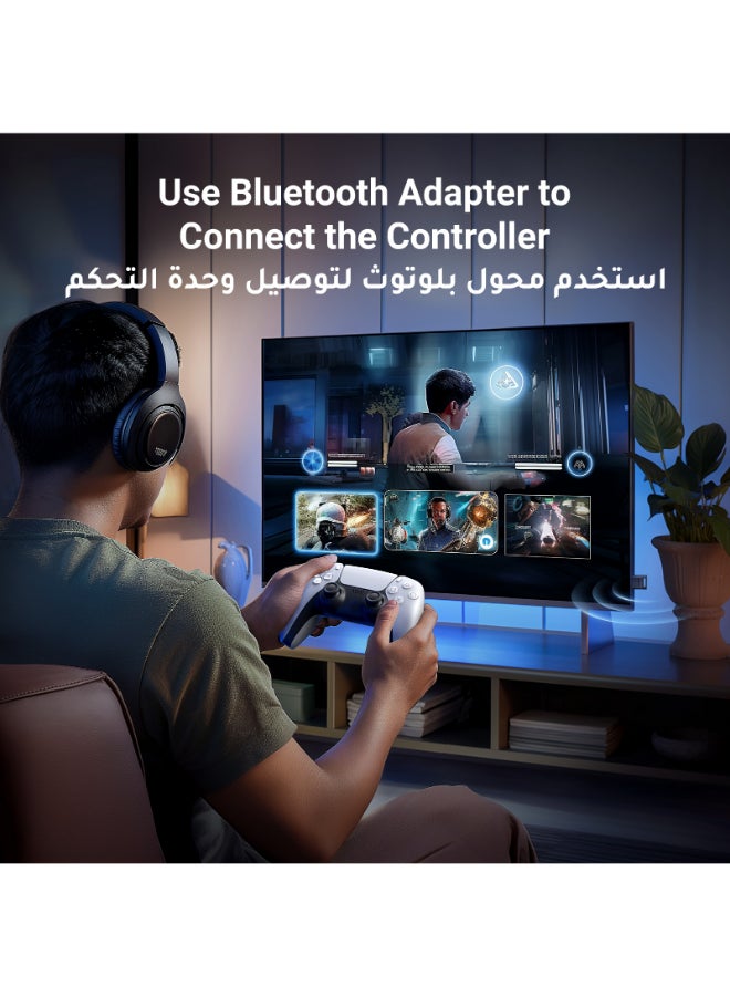 يو جرين محول بلوتوث 5.3 يو اس بي لجهاز تحكم PS5 Xbox NS مستقبل بلوتوث لسماعات الرأس ومكبرات الصوت ولوحة المفاتيح والماوس اللاسلكي ودونجل بلوتوث لنظام التشغيل نظام ويندوز 11/10/8.1، التوصيل والتشغيل - Image 5