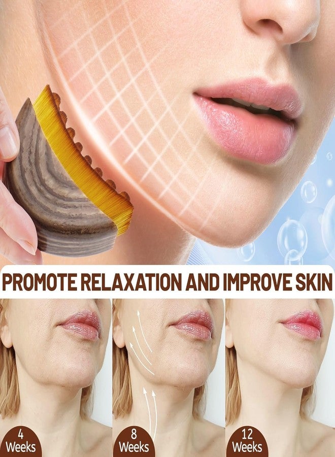JICOOT Lymphatic Contour Face Brush & Spa Headband Combo for Women | Jawline, Chin & Neck Sculpting | Face Wash Headband with Wrist Bands | Reduces Puffiness, Lifting & Glow | Skincare Tool with Travel Case - Image 3