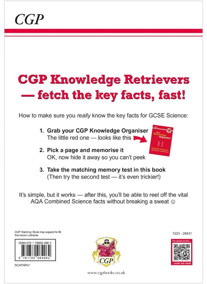 null - Coordination Group Publications Ltd (CGP) GCSE Combined Science AQA Knowledge Retriever - Foundation - Image 1