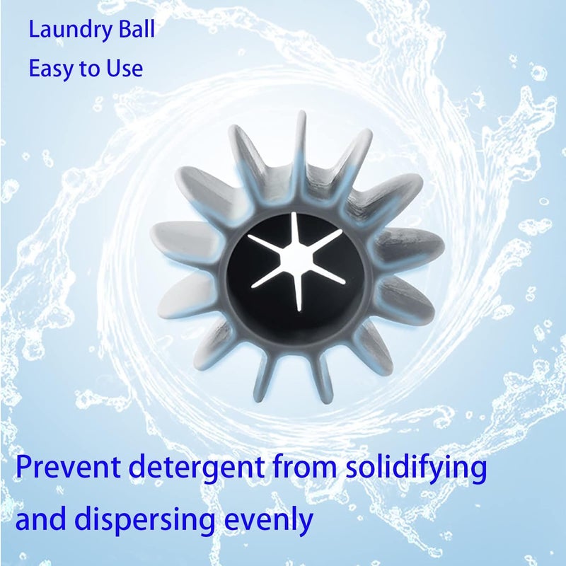 COOFANDY 6 pcs Soft Laundry Ball Reusable AntiWinding Knotting Reduce Clothing Wrinkle decontamination Stain Removal and AntiTangle Drum Washing Machine Special to Prevent tangles Deep Cleaning - Image 4