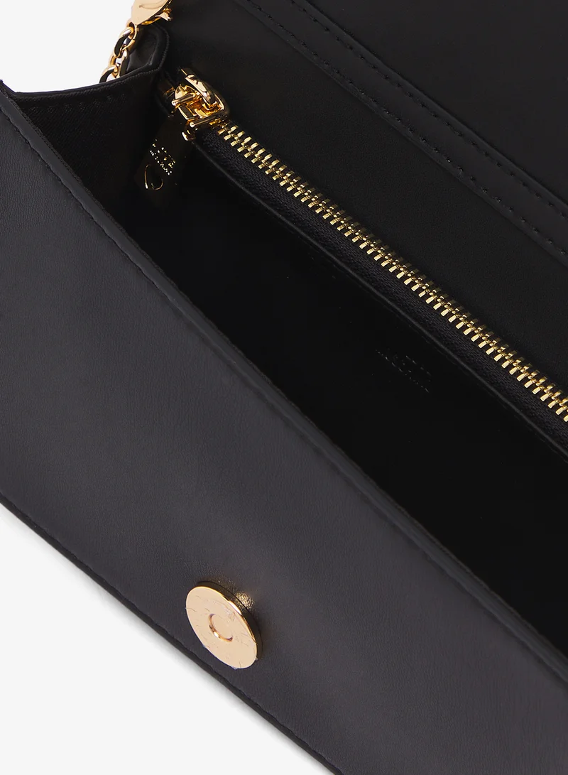 Love Moschino Logo Zip through chain detail crossbody