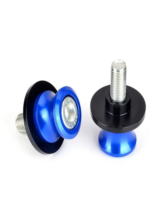 Goldfire 2pcs 10MM M10 X1.25 Motorcycle Swing arm Sliders Spools CNC Swing Arm Stand Screw for FZR 1000/600R/400 for Kawasaki Z750 /Z750S/ Z750R /ER-6F /ER-6N /Duke 125/200/390 (Blue) - Image 2