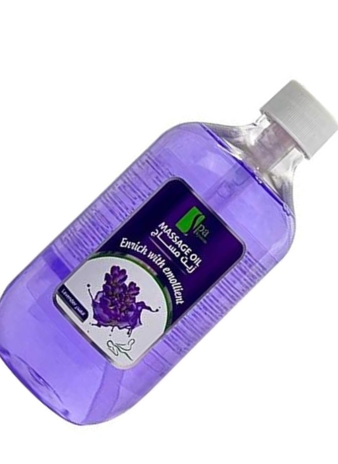 Spa System MASSAGE OIL ENIICH WITH EMOLLIENT LAVENDER 500 ML  - Image 2