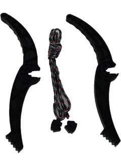 RollsTimi  Outdoor Sports Plastic Skiing Boards Sled Luge Snow Grass Sand Board Ski And Snowboard With Rope,Red  - Image 3
