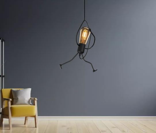 kinis Nordic Black KIN-211 Hanging Lamp/Pendant Lamp/Ceiling Light to Décor Home/Living Room/Bedroom/Office/Dining/Cafe/Restaurants (Pack of 1, Without Bulb) - Image 5