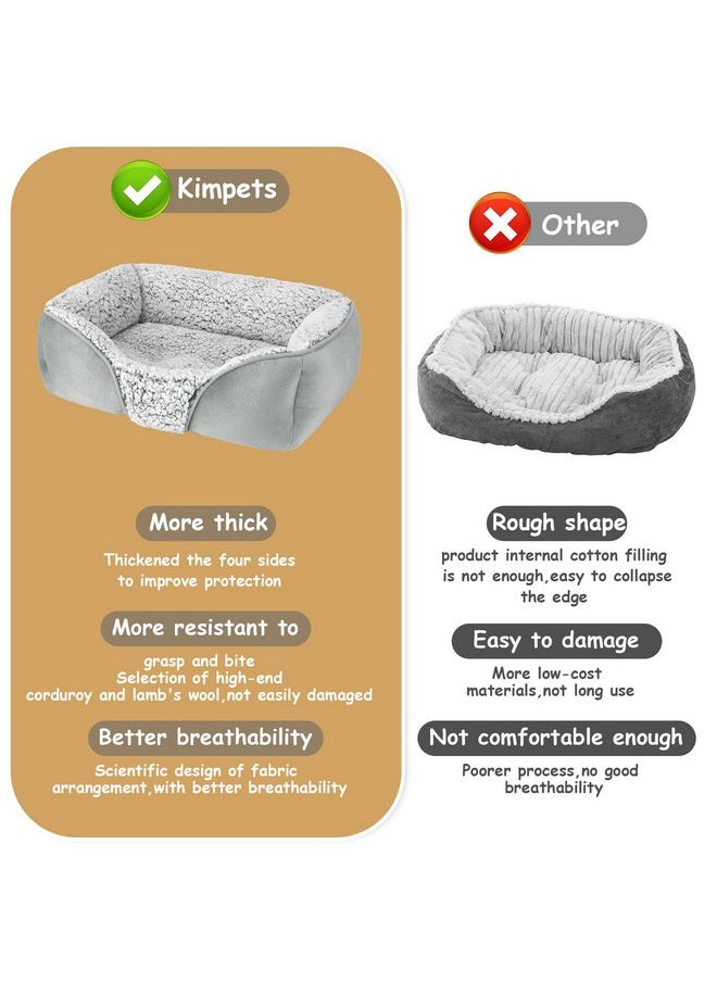 Dog Beds Small Medium Large Size Dog, Cat Beds for Indoor Cats Washable, Rectangle Calming Sleeping Warming Orthopedic Puppy Dog Beds, Non-Slip Bottom Breathable Soft Couch - pzsku/ZE0F5AA61452AFF821CA3Z/45/_/1737031594/80db1800-5b0d-4194-b224-c363d3886a61