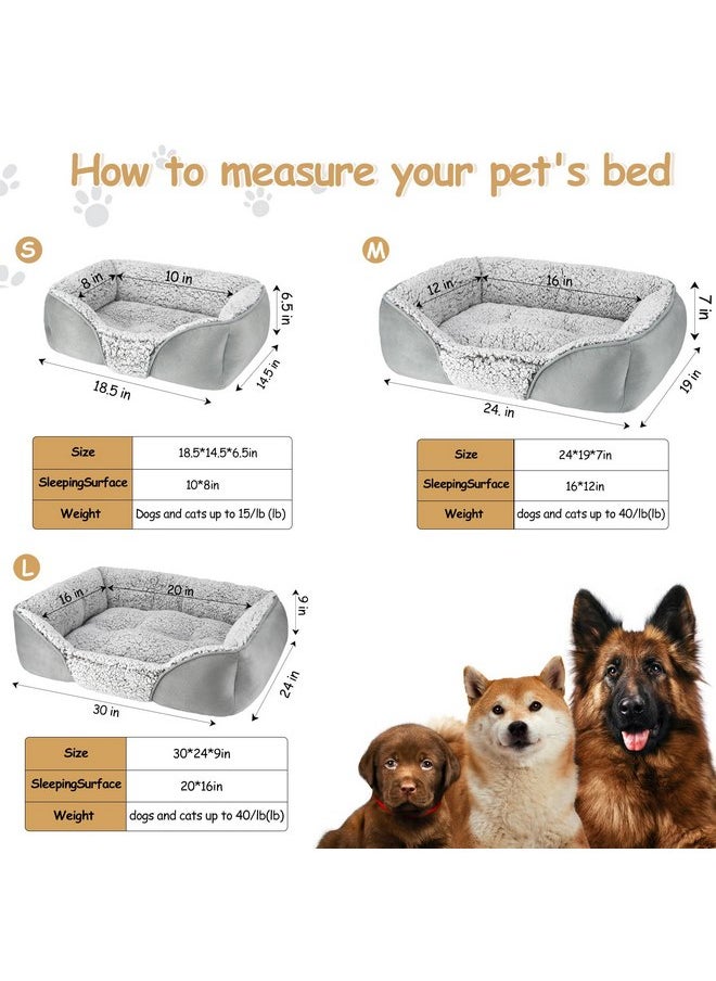 Dog Beds Small Medium Large Size Dog, Cat Beds for Indoor Cats Washable, Rectangle Calming Sleeping Warming Orthopedic Puppy Dog Beds, Non-Slip Bottom Breathable Soft Couch - pzsku/ZE0F5AA61452AFF821CA3Z/45/_/1737031607/895249b6-f8cb-4089-8afc-7c61f71eca2d