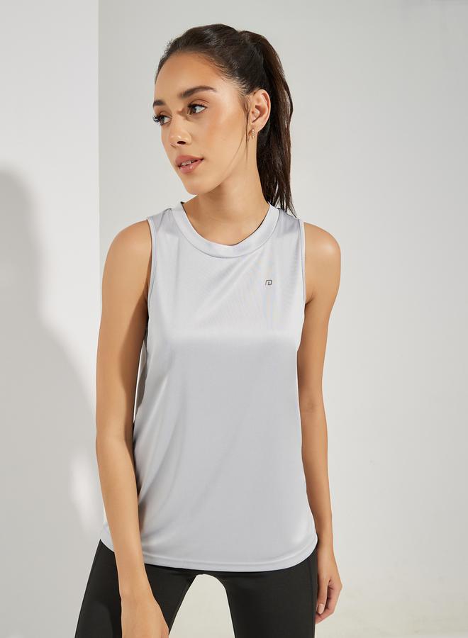Styli Logo Detail Racerback Basic Tank  - Image 3