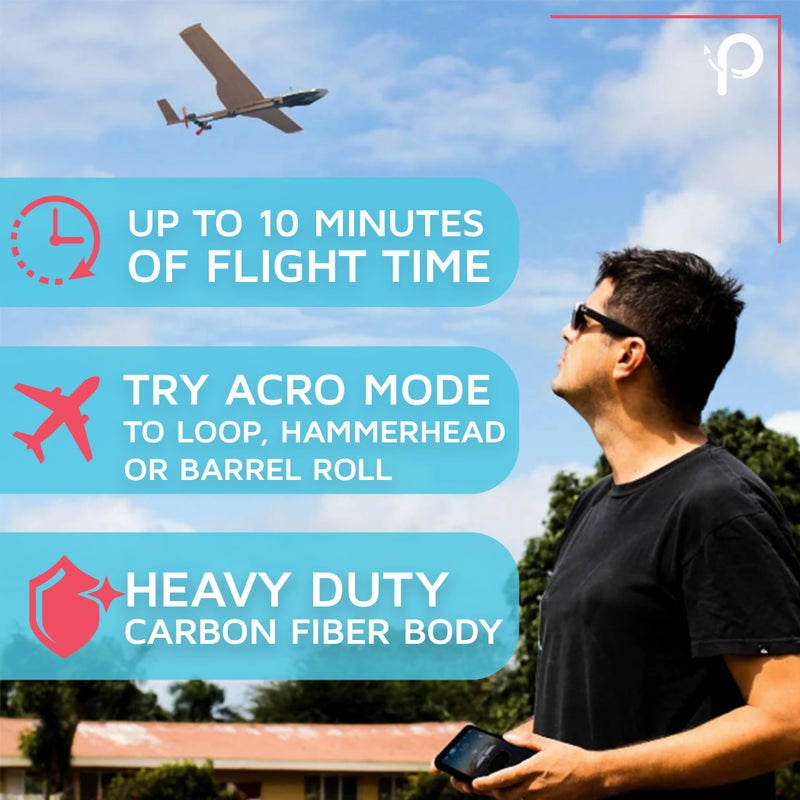 PowerUp POWERUP 4.0 The Next-Generation Smartphone Controlled Paper Airplane Kit, RC Controlled. Easy to Fly with Autopilot & Gyro Stabilizer. for Hobbyists, Pilots, Tinkerers.  - Image 2