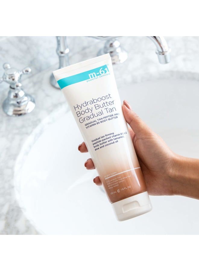 M-61 Hydraboost Body Butter Gradual Tan - Unscented hydrating and firming gradual tan body butter with peptides, plankton extract and vitamin B5 - Image 2