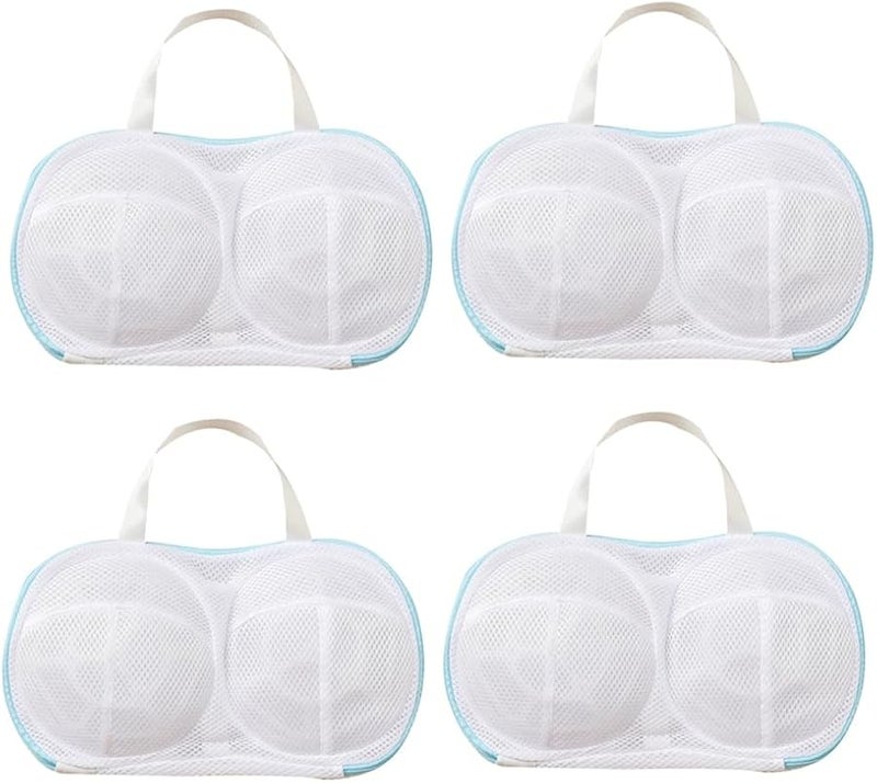 4 قطع أكياس غسيل حمالات الصدر، واقي الغسيل الشبكي للملابس الداخلية الحساسة - Image 2