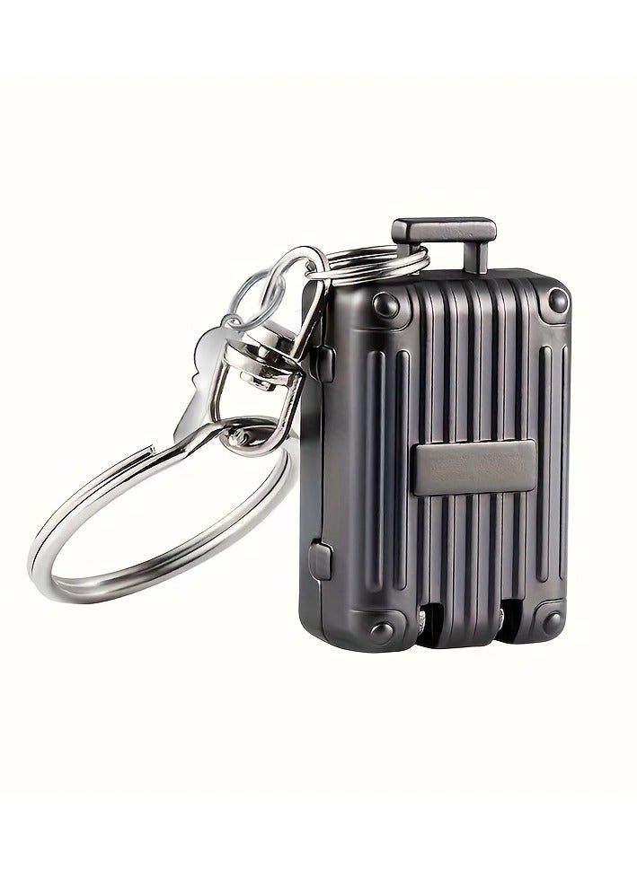 Creative Suitcase Foldable Nail Clippers - Grey Travel Size with Keychain - Portable Nail Clipper for Travel, Gifts, or Daily Use - Image 4
