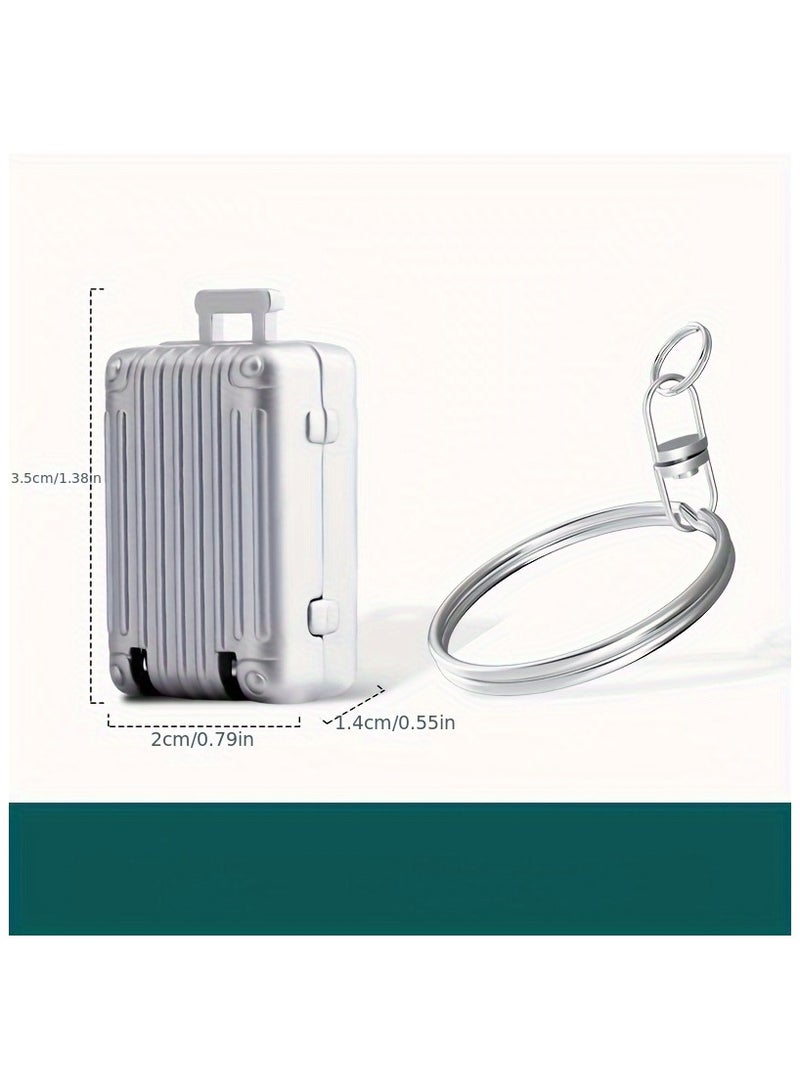 Creative Suitcase Foldable Nail Clippers - Grey Travel Size with Keychain - Portable Nail Clipper for Travel, Gifts, or Daily Use - Image 5