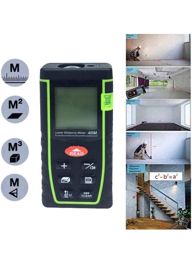 Generic - 40m Digital Laser Range Finder Distance Meter Tape Measure Area Volume Diastimeter - Image 1