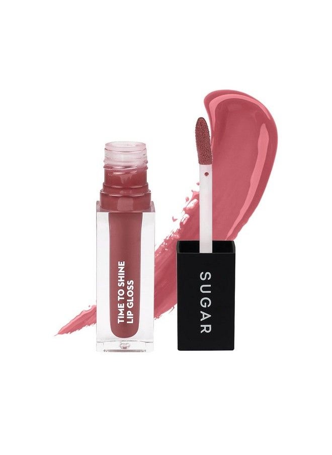 SUGAR Cosmetics Time To Shine Lip Gloss 02 Velma Pinkley (Pink Nude) 4.5 Gms High Shine Lip Gloss With Jojoba Oil  - Image 2