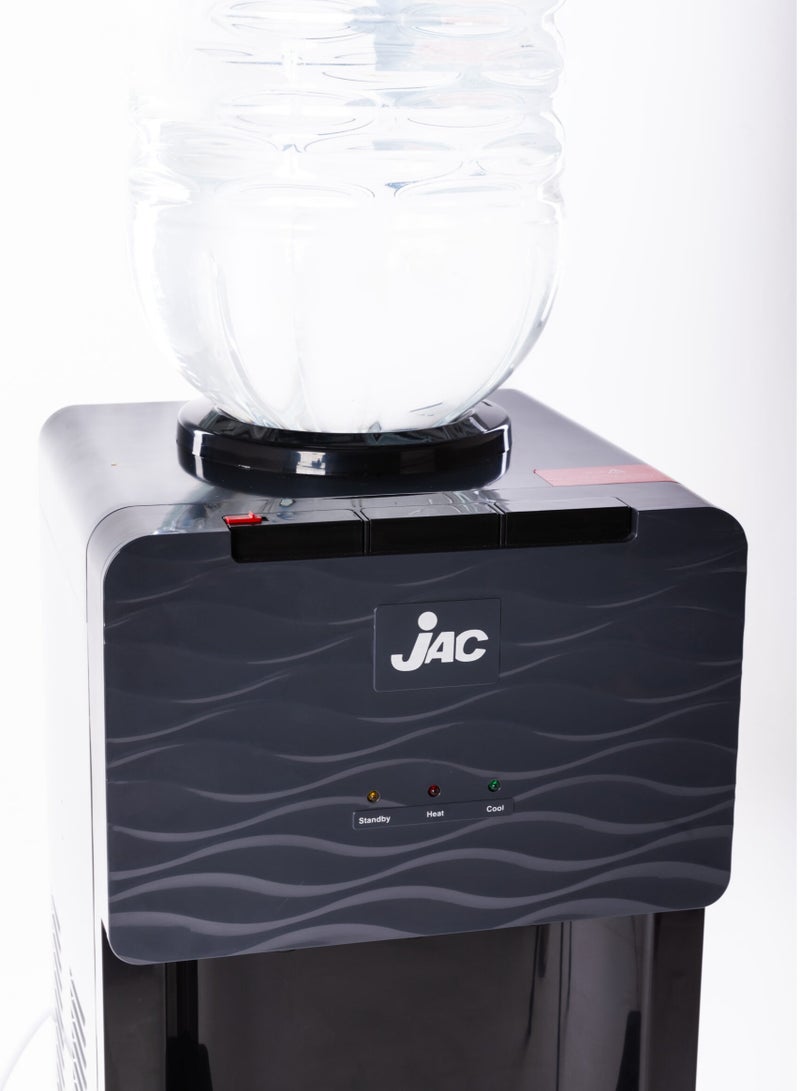 Jack water cooler, 3 taps, cold/hot/lukewarm, silver/black, with bottom cabinet - Image 4