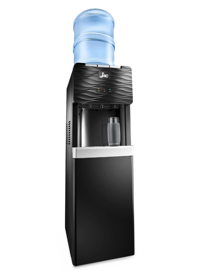 Jack water cooler, 3 taps, cold/hot/lukewarm, silver/black, with bottom cabinet - Image 3