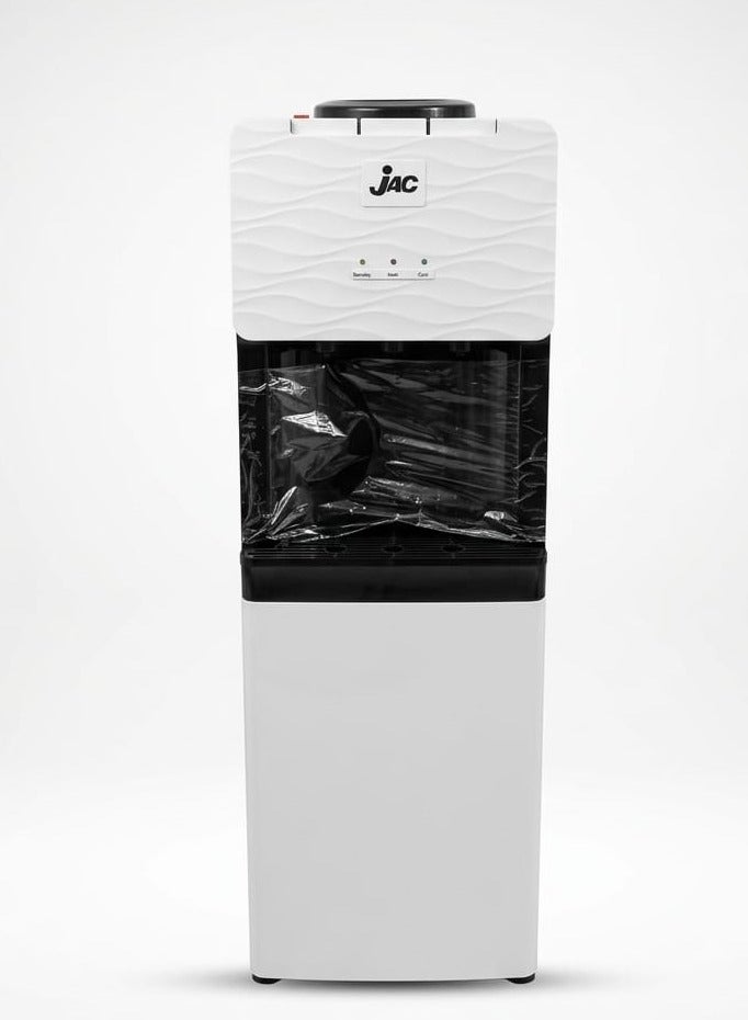 Jack Water Dispenser with 3 Taps (Cold/Hot/Light Temperature) - White/Black - Equipped with a Bottom Storage - Image 3