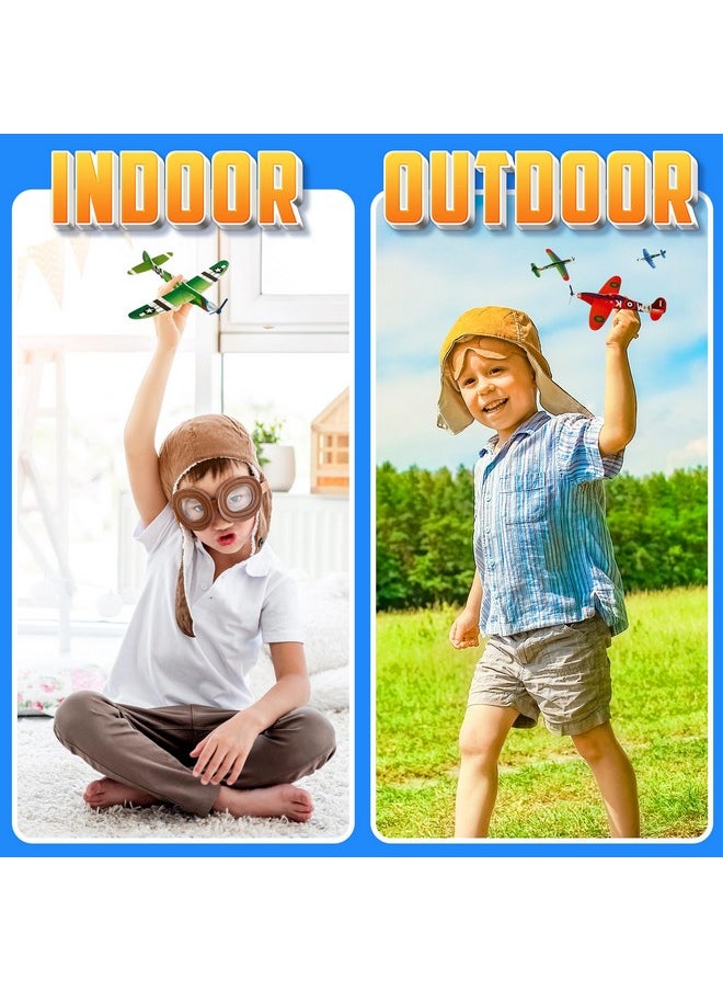 Bedwina Bedwina Glider Planes Bulk (36-Pack) 8-Inch Bomber Airplane Gliders for Kids, Foam Paper Airplane Construction Kits for Kids Party Favors, Birthdays, Goodie Bag Stuffers and Outdoor Flying Toy  - Image 5