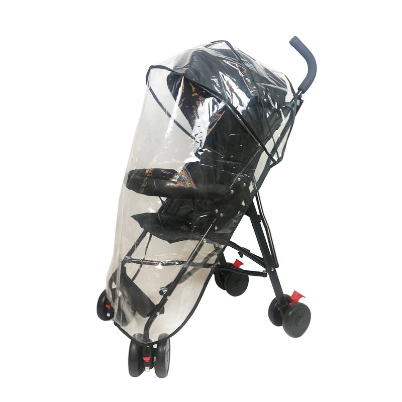 LLUFO Stroller Rain Cover Baby Stroller Cover for Toddler Umbrella Stroller,Lightweight Travel Stroller,Windproof Waterproof Weather Shield,Compact Stroller Accessories EVA Material Odourless - Image 5