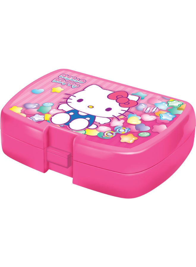 Sanrio Hello Kitty 5 in 1 Value Pack (16" Trolley Bag with Lunch Box, Lunch bag, Water Bottle and Pencil Case) - Image 4