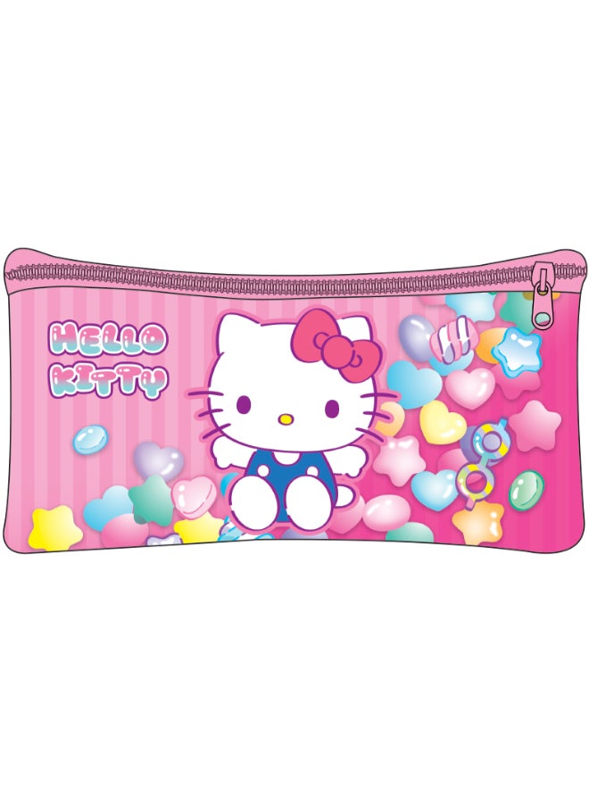 Sanrio Hello Kitty 5 in 1 Value Pack (16" Trolley Bag with Lunch Box, Lunch bag, Water Bottle and Pencil Case) - Image 3